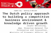 TCI 2016 The Dutch policy approach to building a competitive business environment and knowledge driven growth