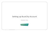 Setting up BuzzCity Account - Mobile Site