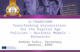 Transforming Universities for the Digital Age: policies, business models, resources