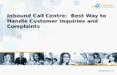 Inbound Call Centre: Best Way to Handle Customer Inquiries and Complaints