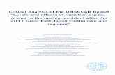 Critical Analysis of the UNSCEAR Report “Levels and effects of ...