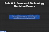 IDG Enterprise survey, “Role & Influence of Technology Decision-Makers,” Findings: