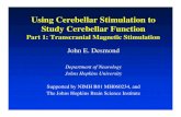 Using Cerebellar Stimulation to Study Cerebellar Function