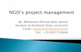 Ngo’s project management