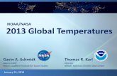 NOAA/NASA 2013 Global Temperatures