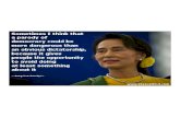 DAW AUNG SAN SUU KYI OUR BELOVED LEADER QUOTES
