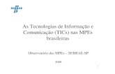 As Tecnologias de Informação e Comunicação (TICs) nas MPEs ...