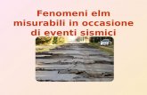 Fenomeni elm misurabili in occasione di eventi sismici