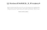 The InterPARES 2 Project Glossary