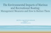 The Environmental Impacts of Marinas and Recreational Boating:  Management Measures and How to Reduce Them
