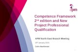 Competence framework 2nd edition and new project professional qualification, 26th jan, newcastle