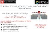Webinar: Five Problems Facing Business-Critical NFS Deployments