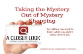 Taking the Mystery Out of Mystery Shopping