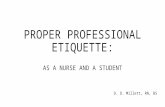 10 nurses proper professional etiquette