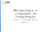 Metodologia e Linguagem de Programação - 2015.2 - Aula 13