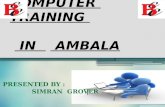Best Basic Computer Training in Ambala ! BATRA COMPUTER CENTRE