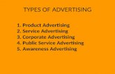 Types of Advertising  ppt