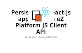 Persisting a React.js app with the eZ Platform JS Client API