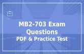 MB2-703 braindumps - PDF Questions | Free demo!MB2-703MB2-703