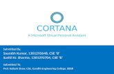 Cortana : A Microsoft Virtual Personal Assistant