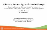 Climate Smart Agriculture in Kenya Scoping Study on Climate-Smart Agriculture in Smallholders Integrated Crop-Livestock Farming Systems