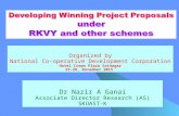Developing project proposals  under RKVY