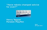 Robo-advice - have robots changed advice for ever?