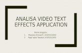 Analisa video text effects application antok