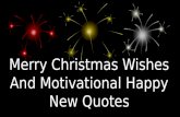 Merry Christmas Wishes And Motivational Happy New Quotes