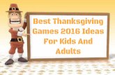 Best Thanksgiving Games 2016 Ideas For Kids And Adults