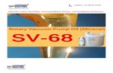 Rotary vacuum pump oil sv 68 organic product information
