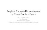 English for Specific Purposes by Tony Dudley Evans
