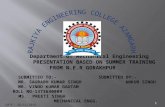 summer training ner gorakhpur ppt mechanical workshop