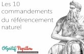 Les 10 commandements du référencement naturel - octobre 2015