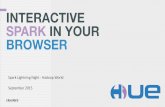 Hadoop World Spark Meetup: Interactive Spark in your Browser