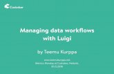 Managing data workflows with Luigi