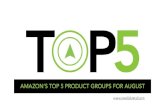 Amazon's Top 5 Product Groups for August 2016