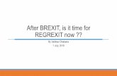 After BREXIT, is it time for REGREXIT now?