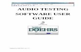 AUDIO TESTING SOFTWARE USER GUIDE