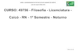 CURSO: 49756 - Filosofia - Licenciatura - Caicó - RN - 1º Semestre ...