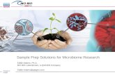 Sample Prep Solutions for Microbiome Research
