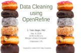 Data and Donuts: Data cleaning with OpenRefine