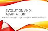 Rates of evolutionary change and extinctions
