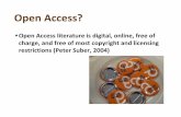 Open Access to Scholarly Communications