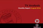 TV Advertising Monthly Analysis August 2016