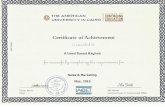 AUC Certificate of Authorization