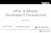 API Architecture Summit 2014- APIs: A Mobile Developers Perspective