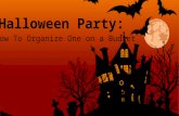 Halloween party how to organise one on budget