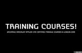 Training Courses!