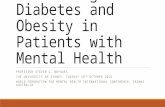 Preventing diabetes and obesity in mental health disorders